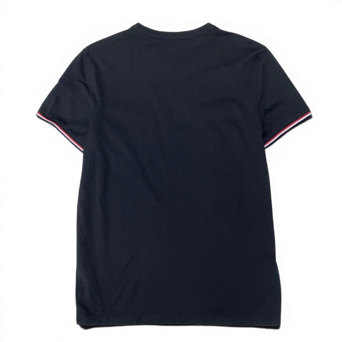 If18 MONCLER モンクレール トリコスリーブ Tシャツ Tricolor Trim Sleeve T-Shirt サイズM ブラックt18r