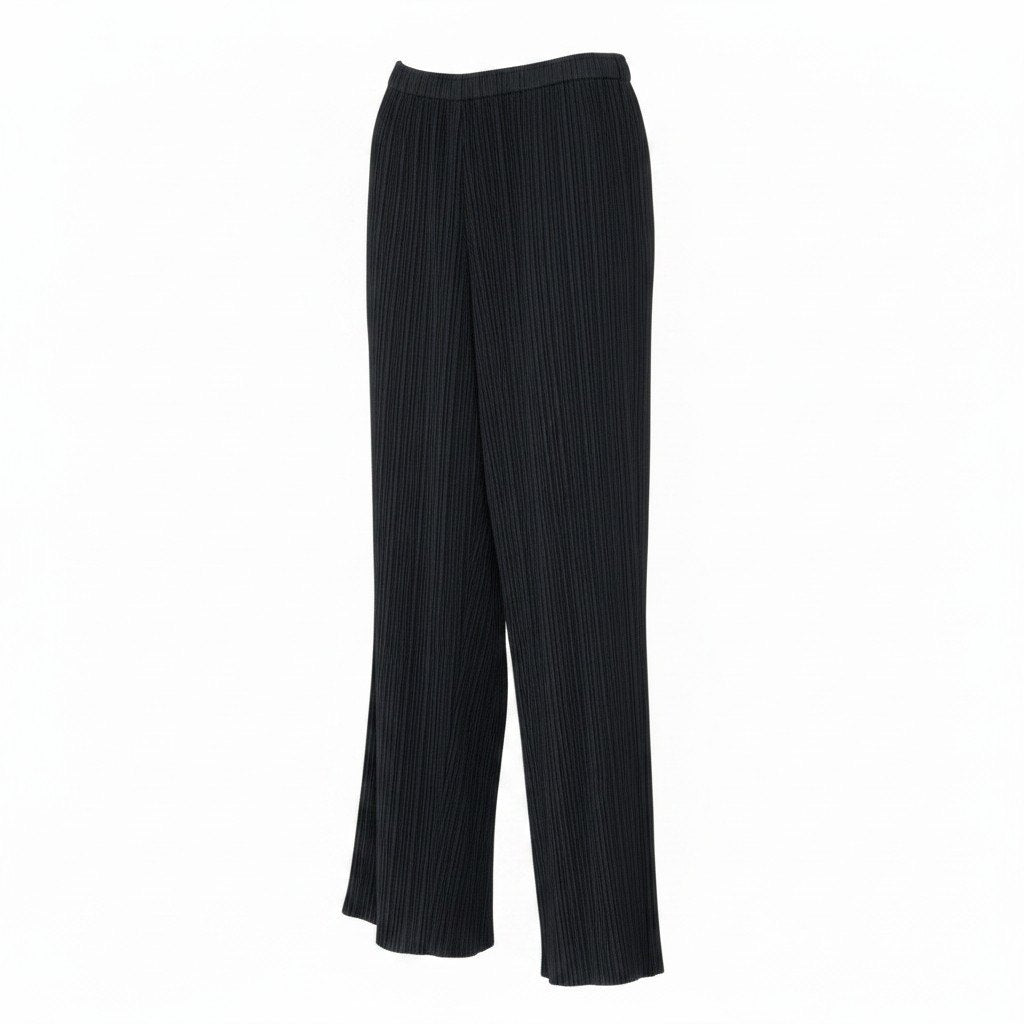 Af6 PLEATS PLEASE プリーツプリーズ プリーツ ロングパンツ PP55-JF108 サイズ2 ブラック ポリエステル100％ レディース 女性用u02t