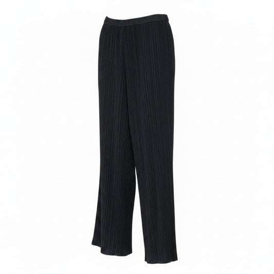 Af6 PLEATS PLEASE プリーツプリーズ プリーツ ロングパンツ PP55-JF108 サイズ2 ブラック ポリエステル100％ レディース 女性用u02t