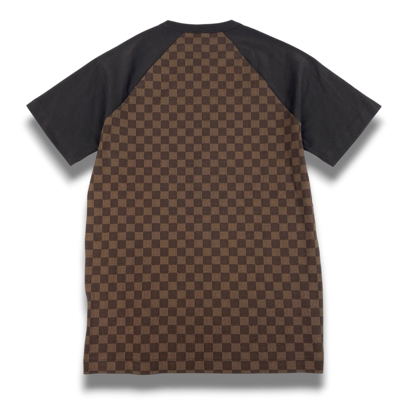 Mc16【未使用】LOUIS VUITTON ルイヴィトン ダミエ Tシャツ 半袖カットソー サイズS ブラウン メンズ トップスta1