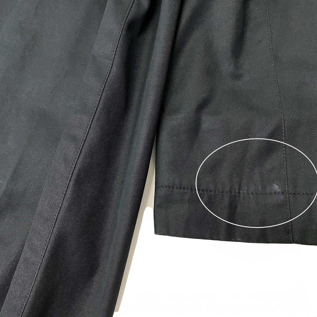 91g27 YVES SAINT LAURENT イヴサンローラン トレンチコート ロングコート ブラック レディース 女性用o07t