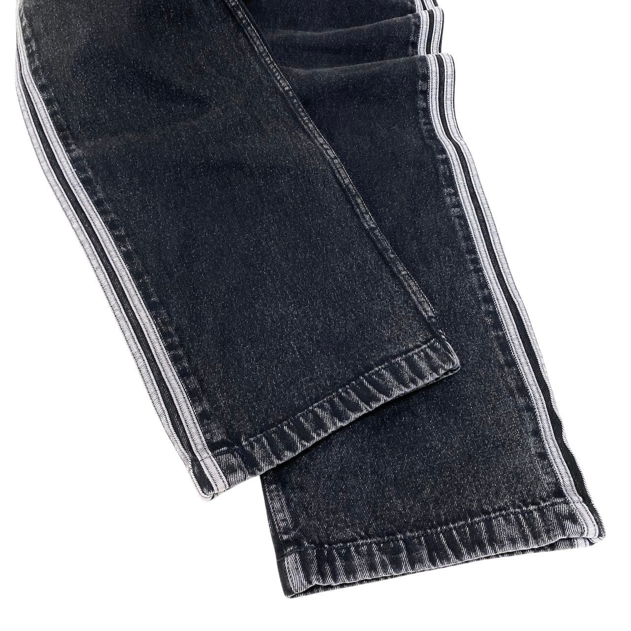 Mf8 【美品】 adidas Originals アディダス Adicolor Denim Firebird Pants アディカラー デニム ファイヤーバード パンツ JC6718 サイズ34 トゥルーブラックデニム コットン100％ メンズk02ik02i