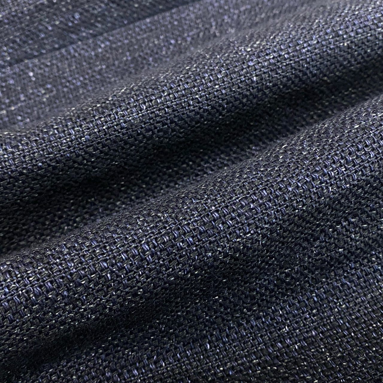 13b10 CHANEL シャネル 2001 リネンツイードワンドパンツ Indigo Linen Wide Pants P17165V09669 46サイズ インディゴ リネン100％ レディース 女性用ta1