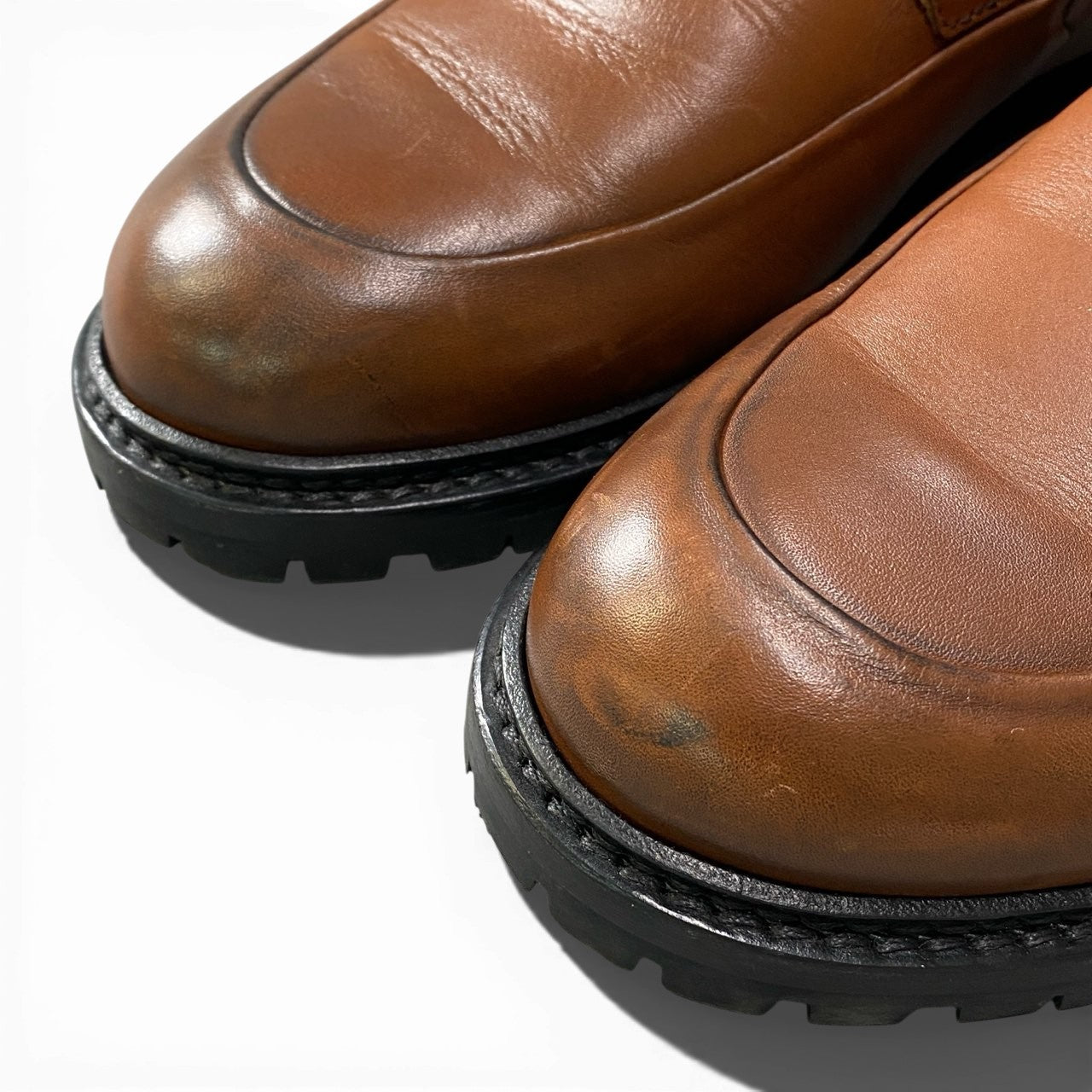 2a23 Bottega Veneta ボッテガヴェネタ イントレディテール レザーブーツ ワークブーツ レースアップ ムートンインソール付 イタリア製 メンズ 紳士靴 サイズ41 ブラウン leatheru02t