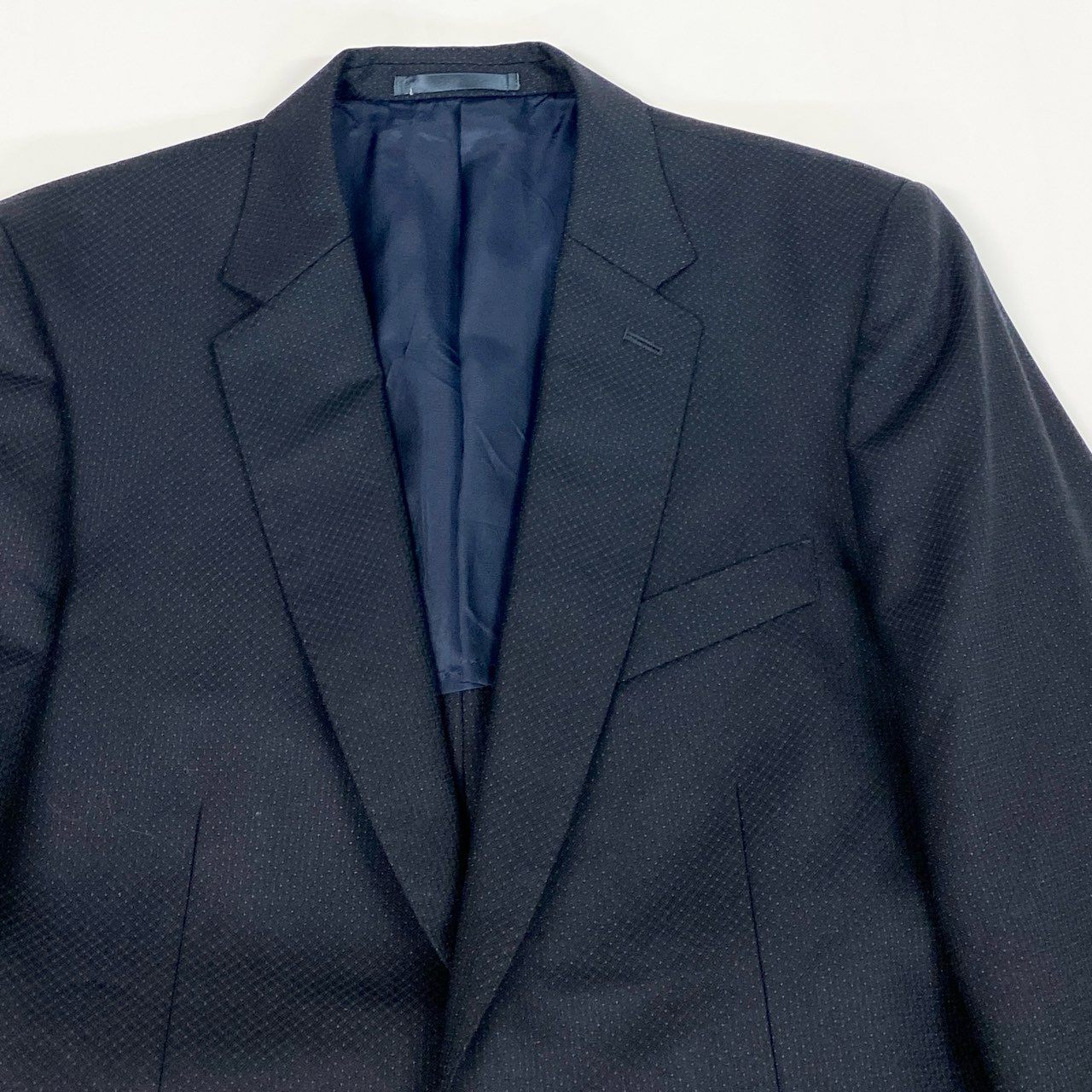 60d13 Paul Smith ポールスミス SOHO FIT セットアップスーツ シングルスーツ 背抜き ウール混 PF-ST-78862 サイズL ネイビー メンズ 紳士服o07t