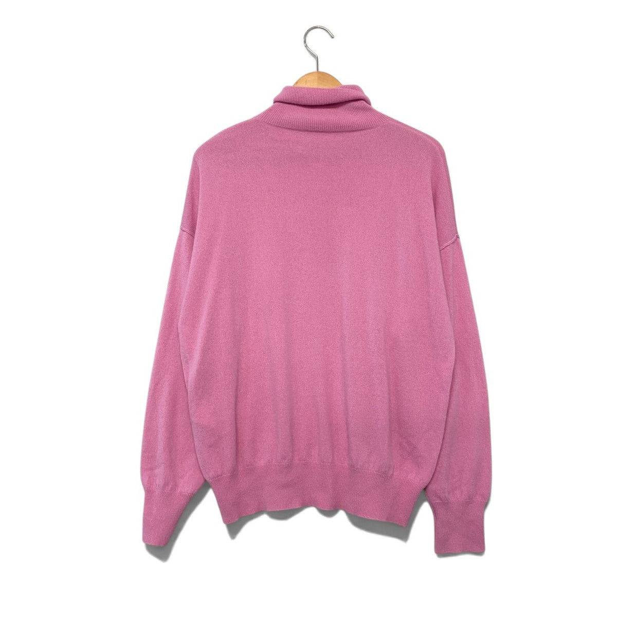 70i14 【美品】DESIGNWORKS デザインワークス ハイネックニットセーター カシミヤニット トップス 38サイズ ピンク カシミヤ100％ レディース 女性用u02t