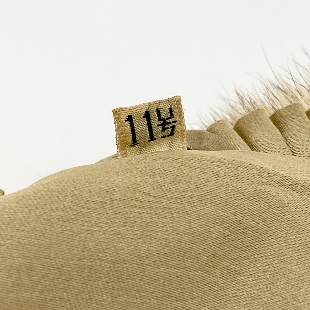 25L15 クロスミンク ファーコート サイズ11号 クリーム系 本毛皮 パステルミンク MINK FUR ポケット有t18r