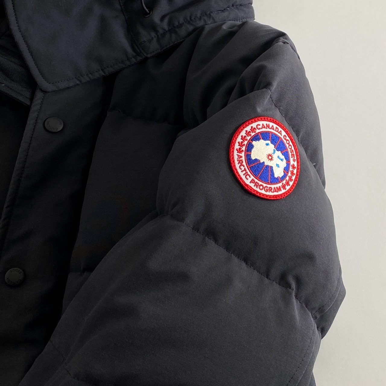 40i13 CANADA GOOSE カナダグース 3808M WYNDHAM PARKA ウィンダムパーカー ダウンジャケット コヨーテファーフード サイズM ブラック メンズ