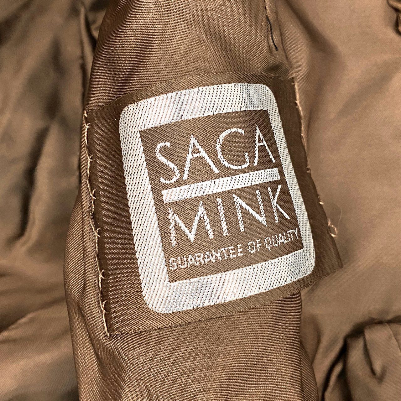 87j23 SAGA MINK サガミンク 銀サガ デミバフミンク ミンクコート 毛皮コート セミロング サイズF ブラウン ミンクファー レディース 毛並み綺麗u02t