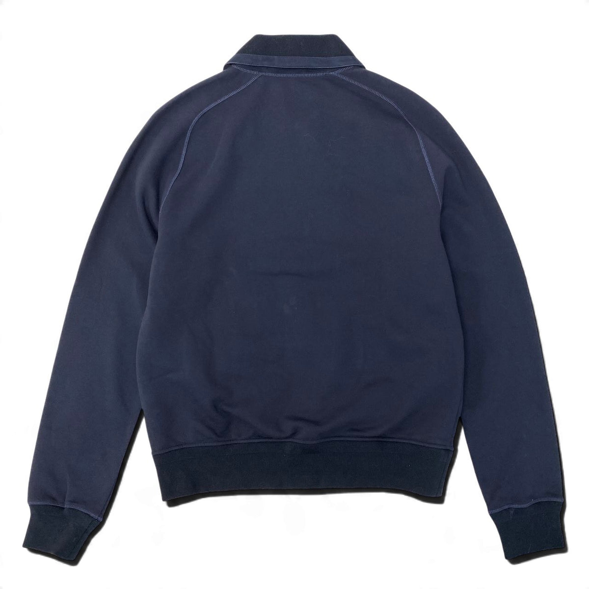 28j16 【未使用タグ付】 LOUIS VUITTON ルイヴィトン 2018 ジップアップ レザーブルゾン ジャケット RM181M FMC HEY11W サイズM ネイビー コットン  ムートン メンズu02t