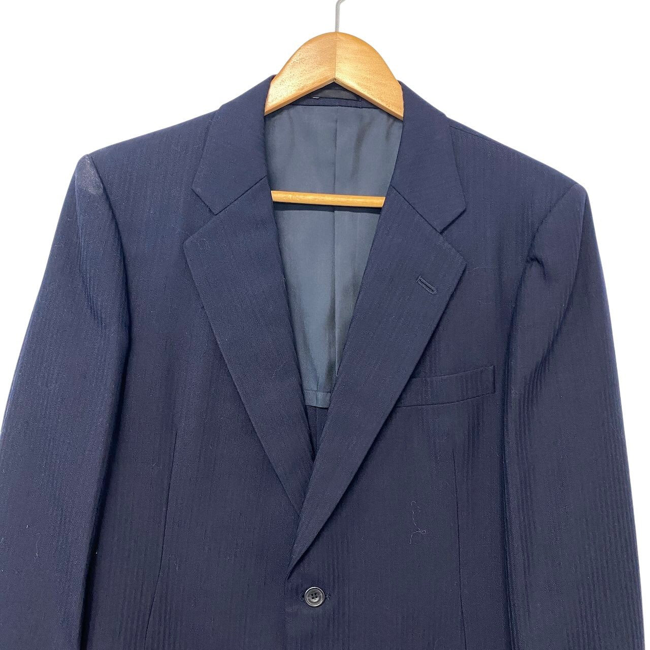 26h31 Burberrys バーバリー セットアップ シングルスーツ ストライプ柄 フォーマル サイズAB5 ネイビー メンズ 紳士服o07t