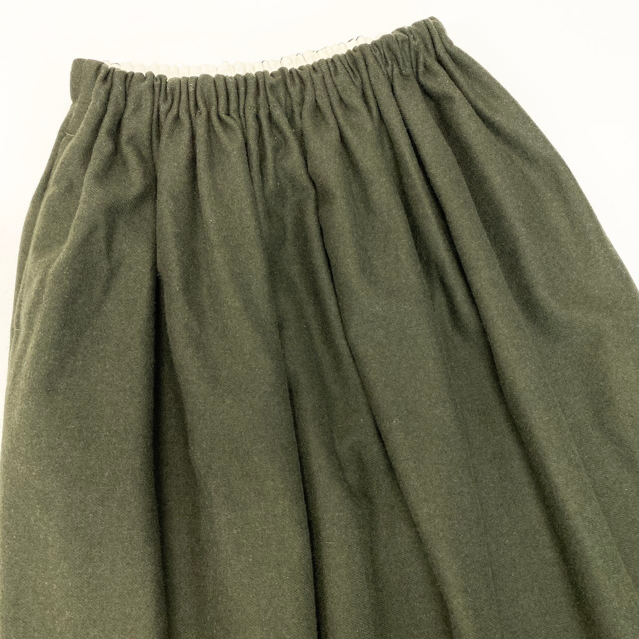 29e7 tricot COMME des GARCONS トリコ コムデギャルソン ウールスカート ロングスカート AD2021 TH-S017 グリーン レディース 女性用u02t