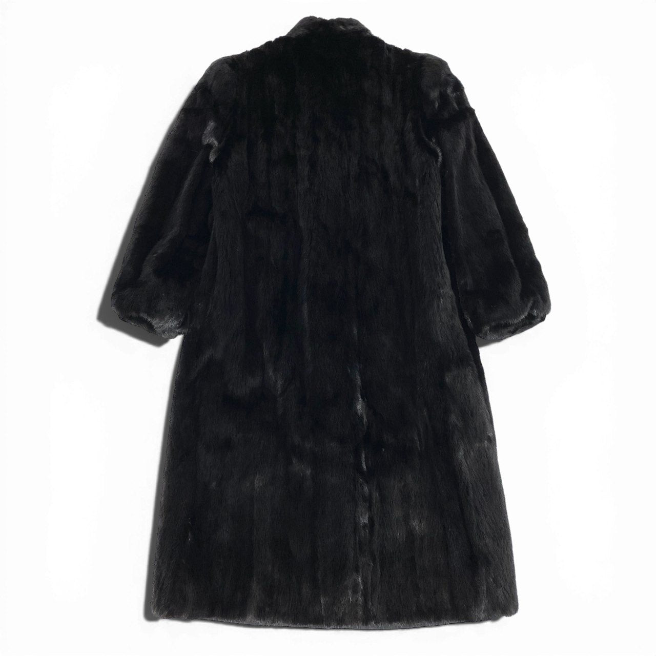 6a21 SAGA MINK サガミンク 銀サガ ダークミンク 丈112cm 超ロングコート サイズ13 ブラック 最高級本毛皮 Dark Mink Fur Long Coatt18r