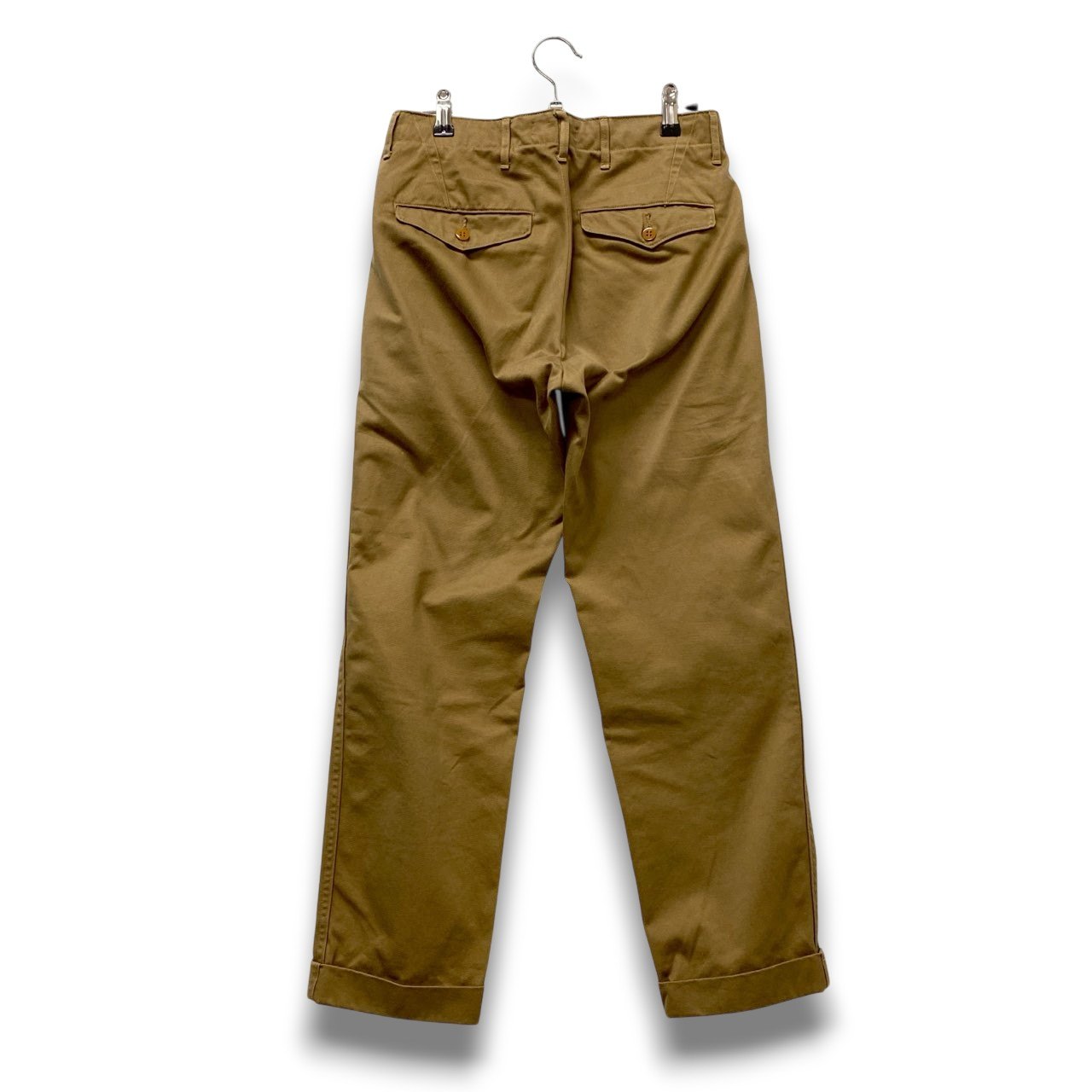 45c6 【極美品】WORKERS ワーカーズ オフィシャルトラウザーズ チノパン ボトムパンツ 28サイズ ベージュ コットン100％ メンズ 男性用u02t
