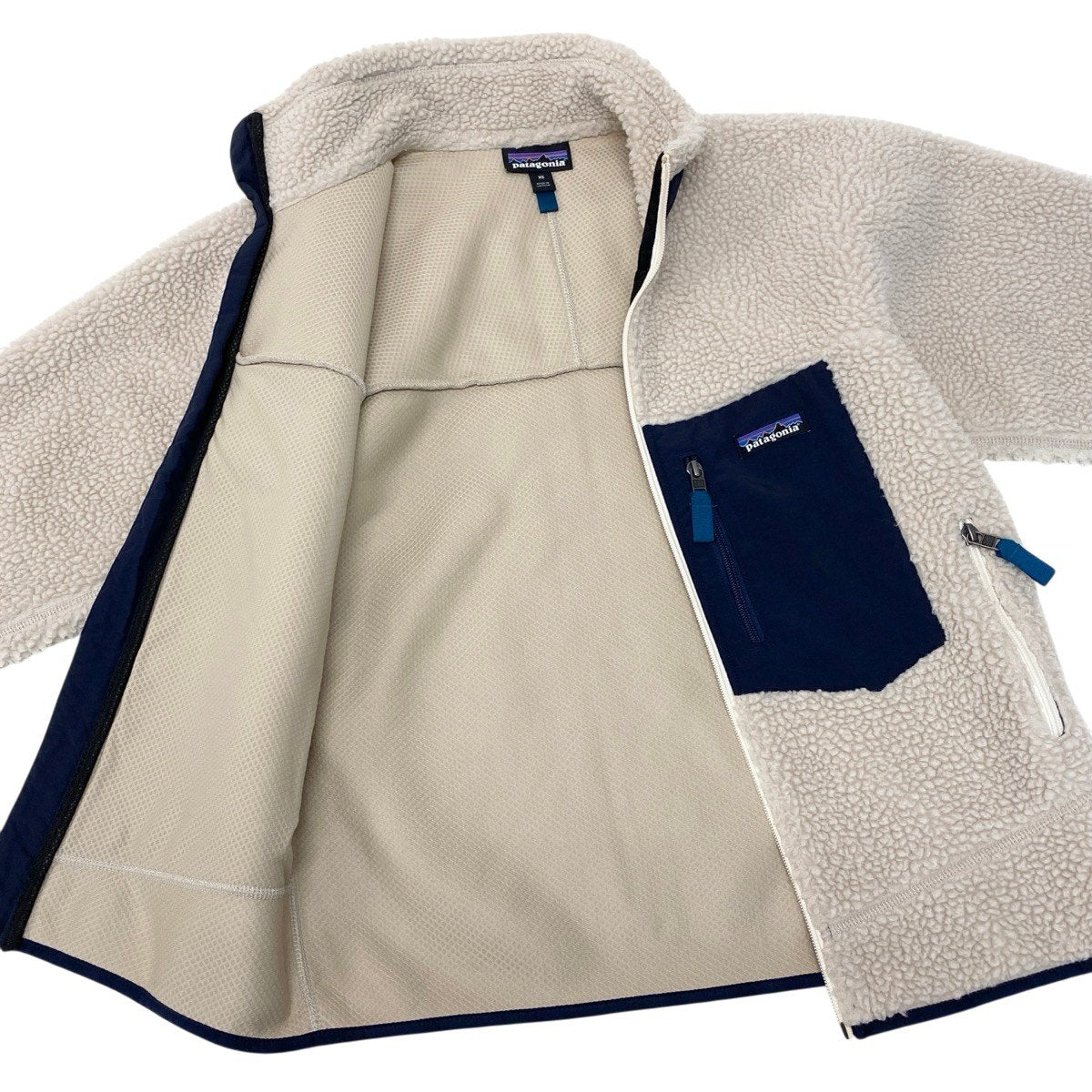 71g2 patagonia パタゴニア 2019年 Classic Retro-Ⅹ Jacket クラシックレトロジャケット ボアジャケット サイズXS アイボリー メンズu02t