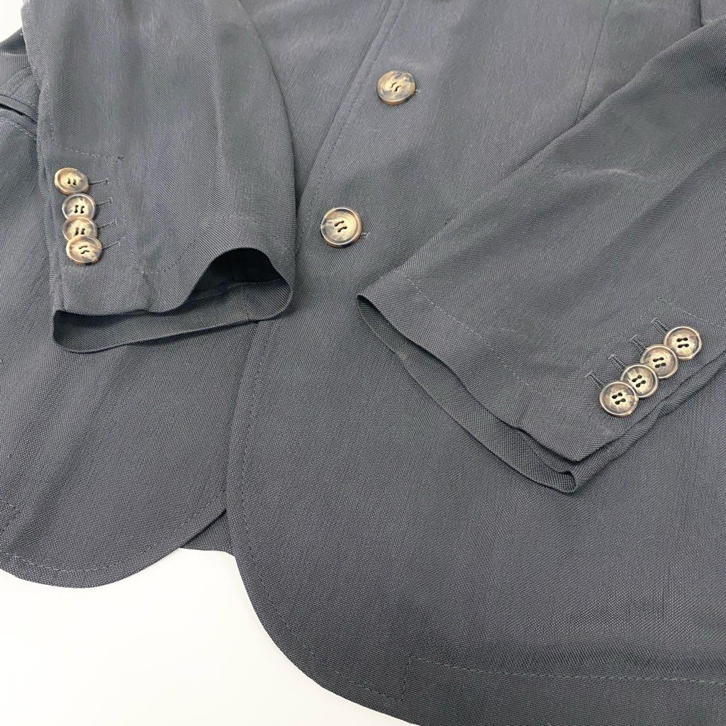 22l28 GIORGIO ARMANI ジョルジオアルマーニ スーツセットアップ テーラードジャケット スラックスパンツ 三釦 TSG52W 0S403 48サイズ グレー メンズ 男性用o07t