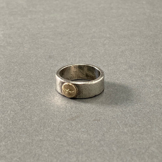 9d12 10K × SILVER 平打ち イーグル リング 16号 シルバー SV アクセサリー ジュエリー EAGLE RING