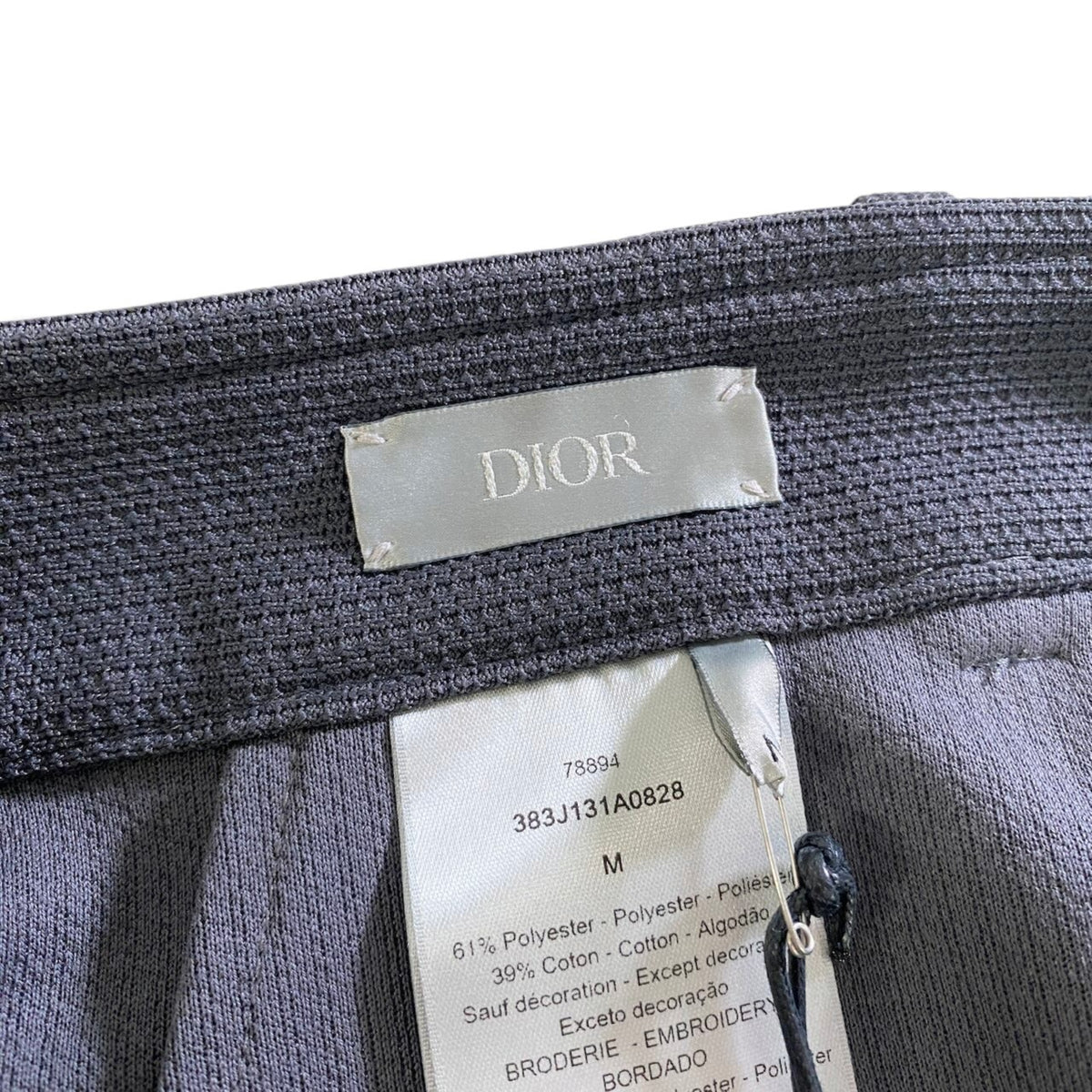 8j26 【未使用タグ付】 DIOR HOMME ディオールオム マイクロ ショートパンツ テクスチャージャージ ショーツ 383J131A0828 サイズM ブルーグレー  メンズu02t