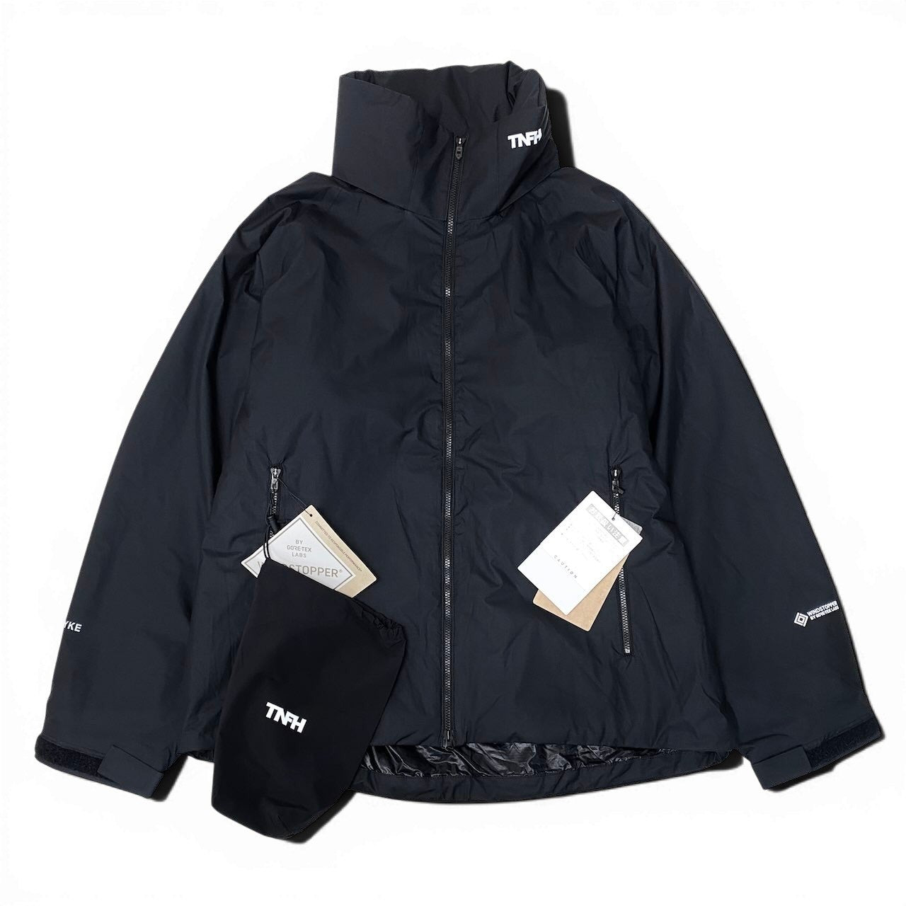 Mg6 【新品保管品】THE NORTH FACE × HYKE Insulation Trail Jacket ナイロンジャケット NY246HK Sサイズ ブラック ナイロン100％ メンズ 男性用u02t