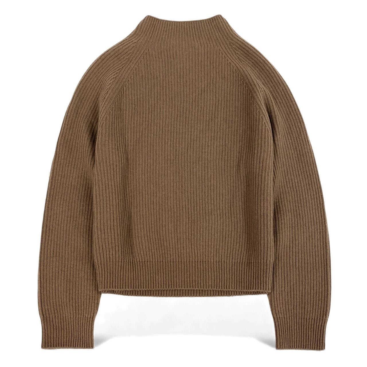 46L8 ’S MaxMara エスマックスマーラ 2024AW リブニット ニットセーター カシミヤ混 ロングスリーブ Mサイズ ブラウン レディースk02i