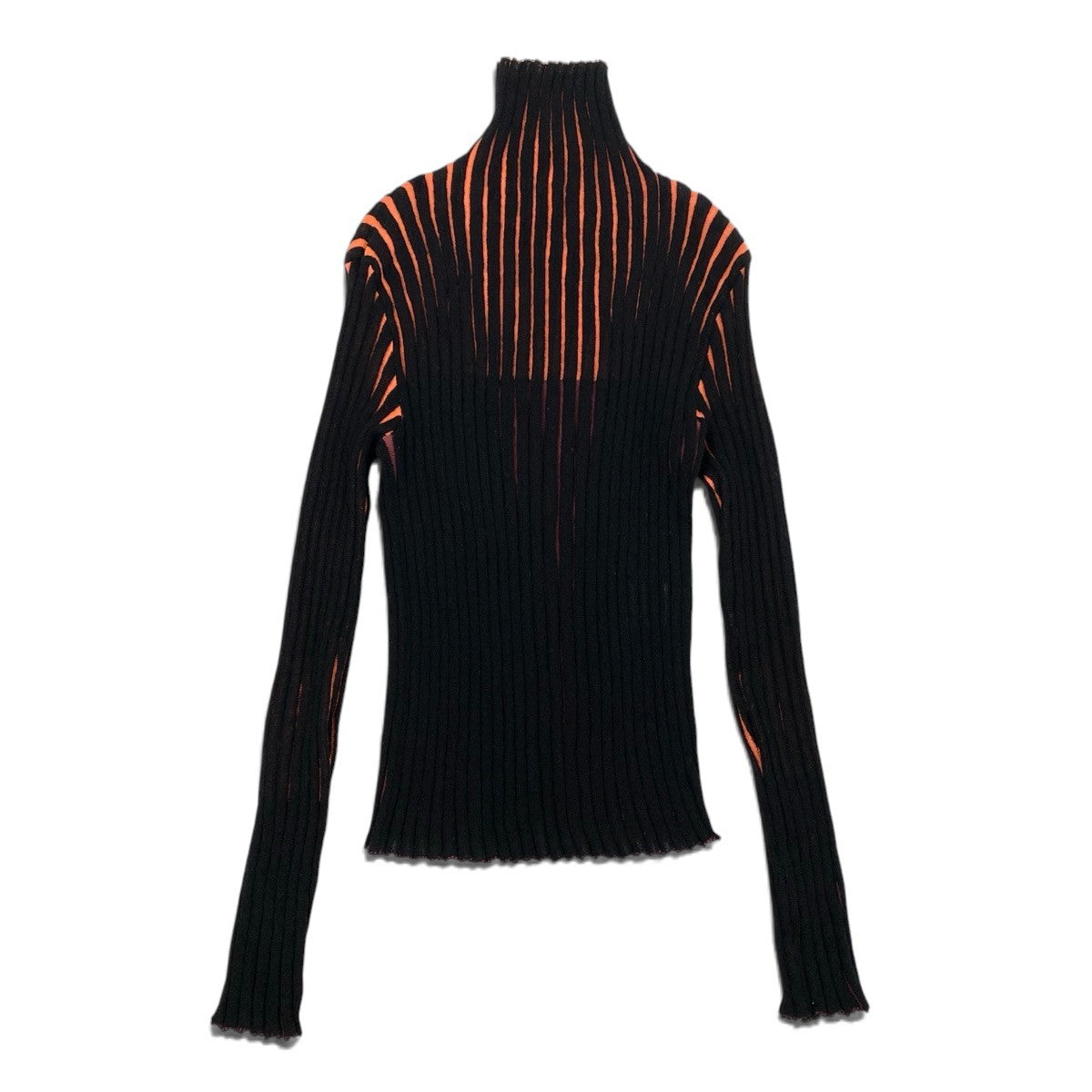 Ai3 PLEATS PLEASE プリーツプリーズ ロングスリーブ リブニットセーター ストライプ柄 サイズ3 マルチカラー レディースo07t