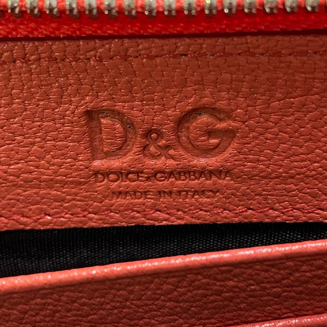 e16 D&G DOLCE&GABBANA ドルチェアンドガッパーナ 長財布 ラウンドジップウォレット レザー財布 ピンク系 レザー レディース 女性用u02t