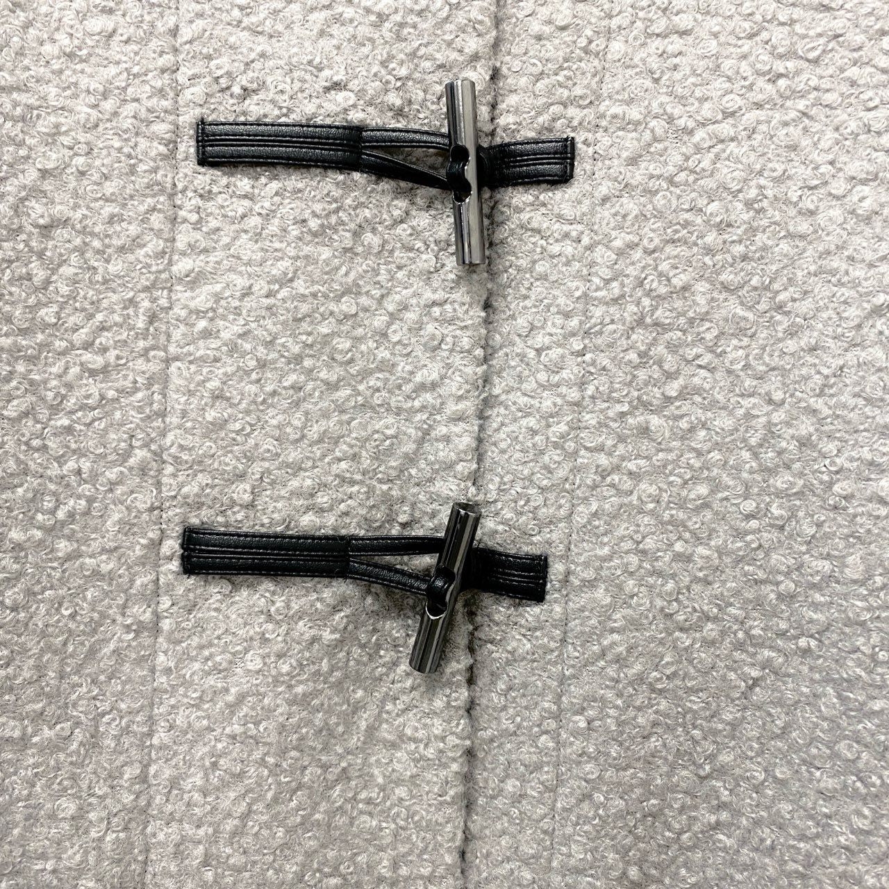 66c2 Theory セオリー Dawson Faux ダッフルコート サイズP グレー レディース コート アウターk02i