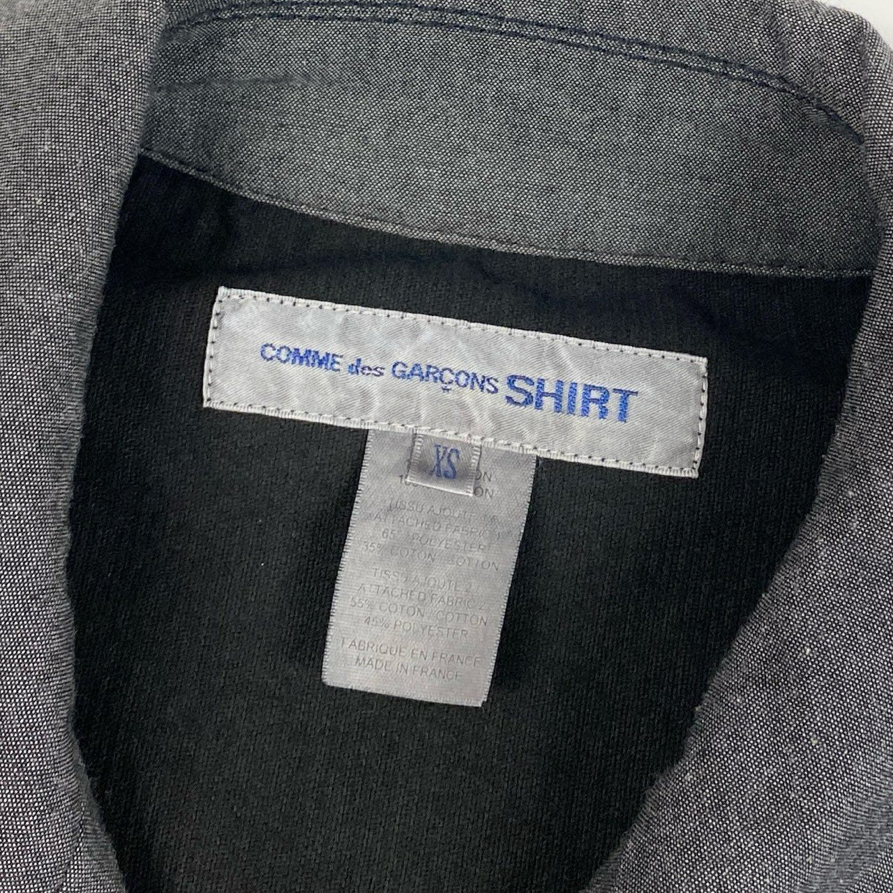 7i25 《美品》COMME des GARCONS SHIRT コムデギャルソン シャツ ダブルブレスト ピーコート 切替ジャケット 異素材 W24163 XSサイズ マルチカラー メンズk02i