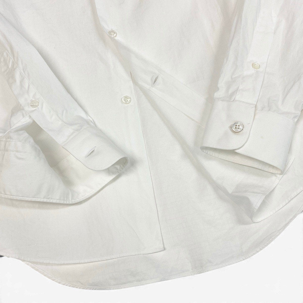 9f5 LOUIS VUITTON ルイヴィトン PONT NEUF FIT LVロゴ 長袖シャツ コットンシャツ サイズ38 ホワイト コットン100％ メンズ 紳士服u02t
