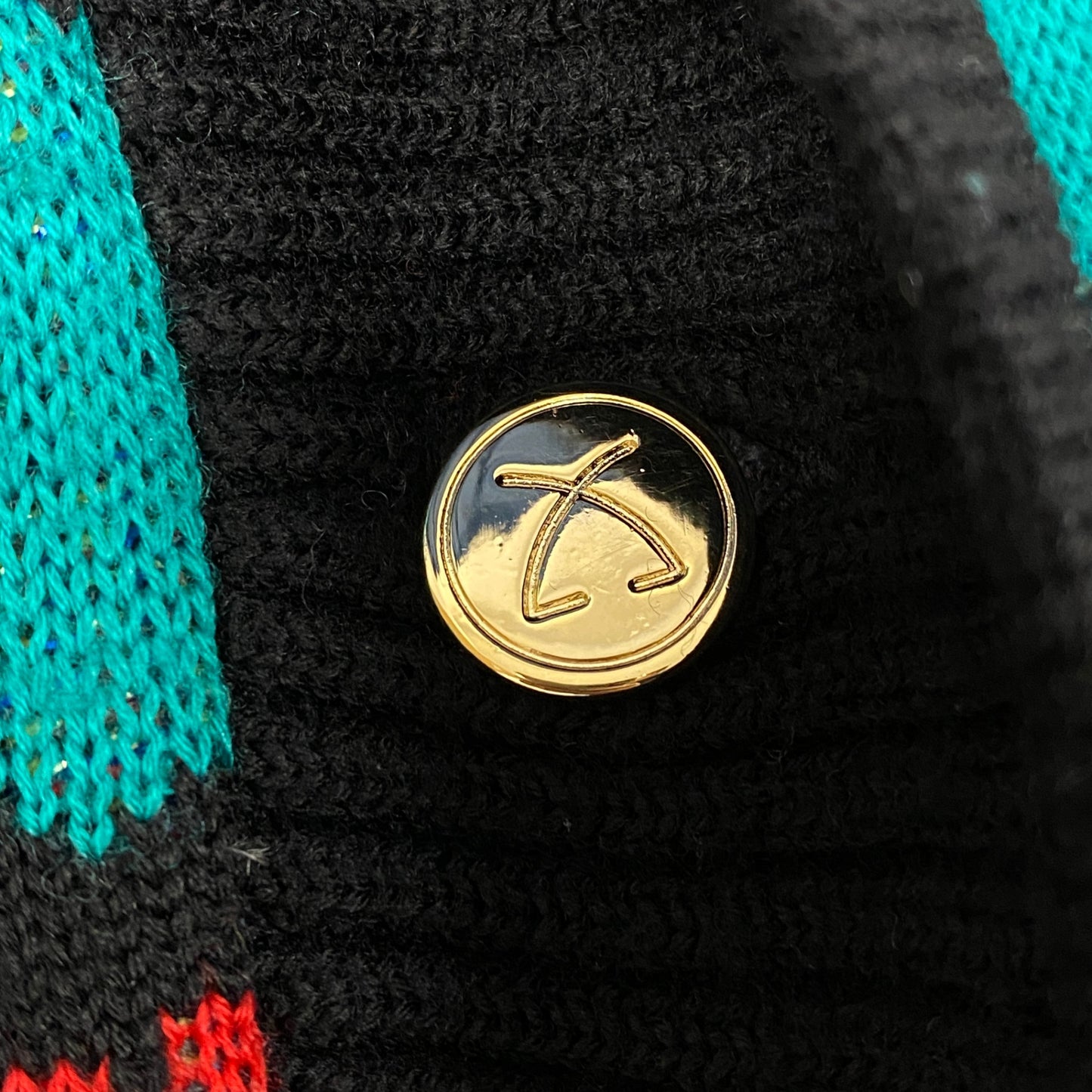 35L19 LEONARD レオナール ニットカーディガン 花柄 ライトアウター M ブラック レディース 女性用o07t