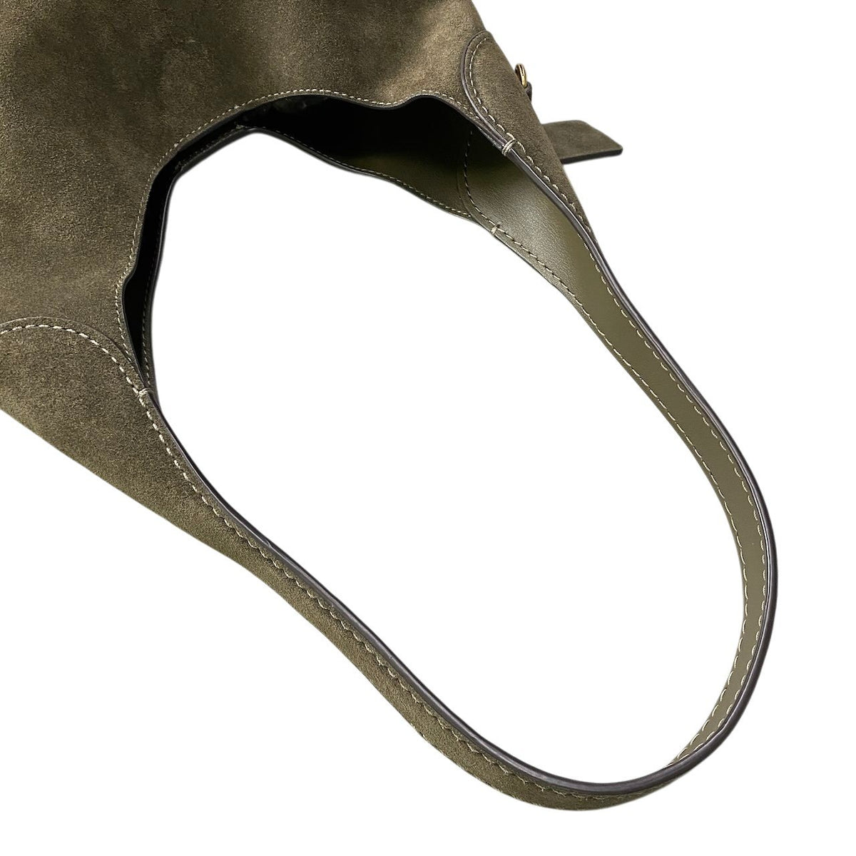 j19 COACH コーチ ブルックリン ホーボー ワンショルダーバッグ Brooklyn Hobo Leather Shoulder Bag CW637 カーキ レザーt18r