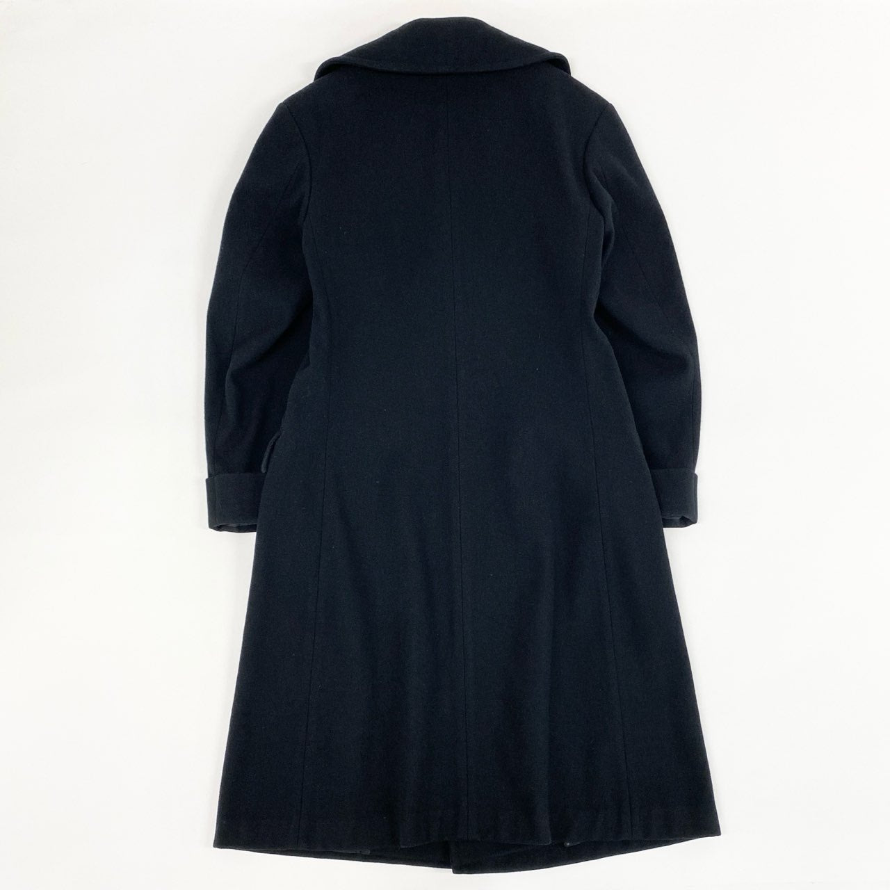 75f27 Yohji Ymamoto POUR HOMME ヨウジヤマモト プールオム ダブルブレスト ウールコート 2011AW ランウェイ着用 HC-C06-125 サイズ2 ブラック メンズ 日本製
