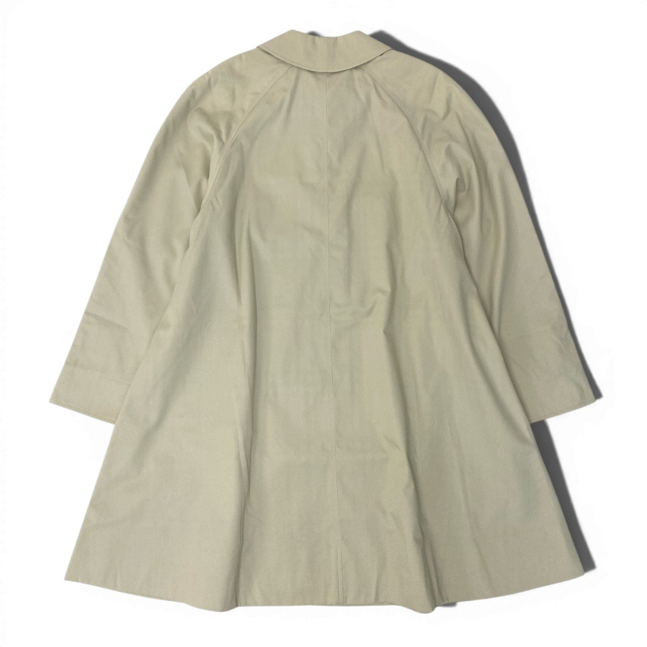 83b23【極美品】Burberrys バーバリーズ デッドストック ステンカラーコート ノバチェック イングランド製 8サイズ ベージュ レディース 女性用k02i