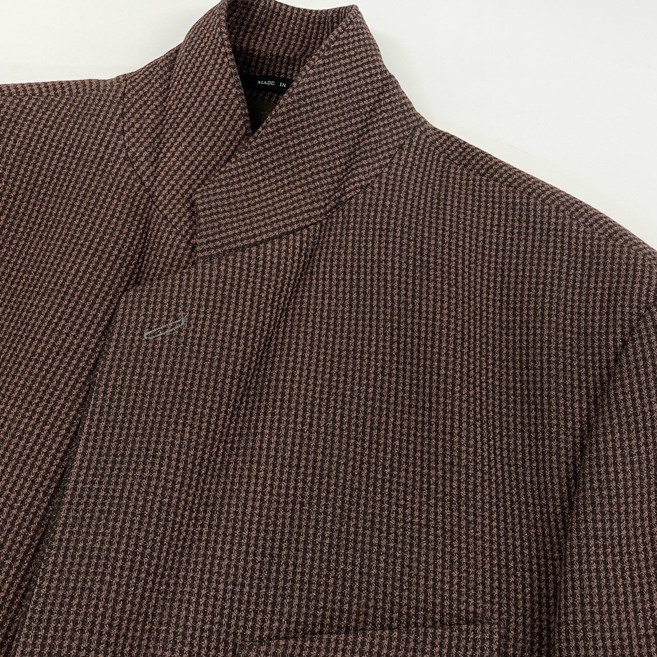 32i9 EMPORIO ARMANI エンポリオアルマーニ テーラードジャケット イタリア製 スーツ フォーマル 千鳥格子柄 メンズ 男性用 紳士服 D1V3051 50 ブラウン系u02t