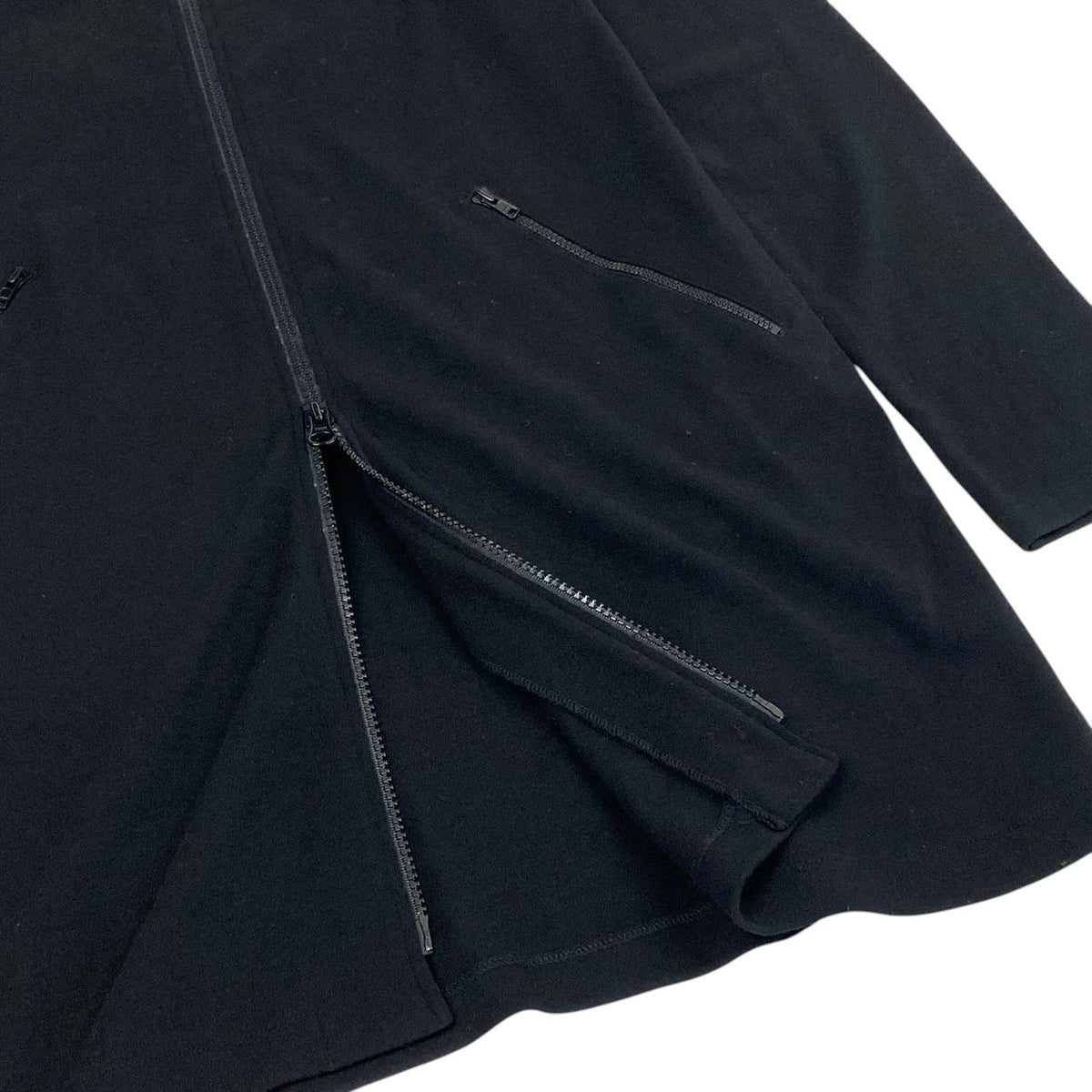 Ai21 Y's Yohji Yamamoto ワイズ ヨウジヤマモト ジップアップコート アウター 日本製 ジャケット 2015 YY-T12-180 3 ブラック ウール レディースo07t