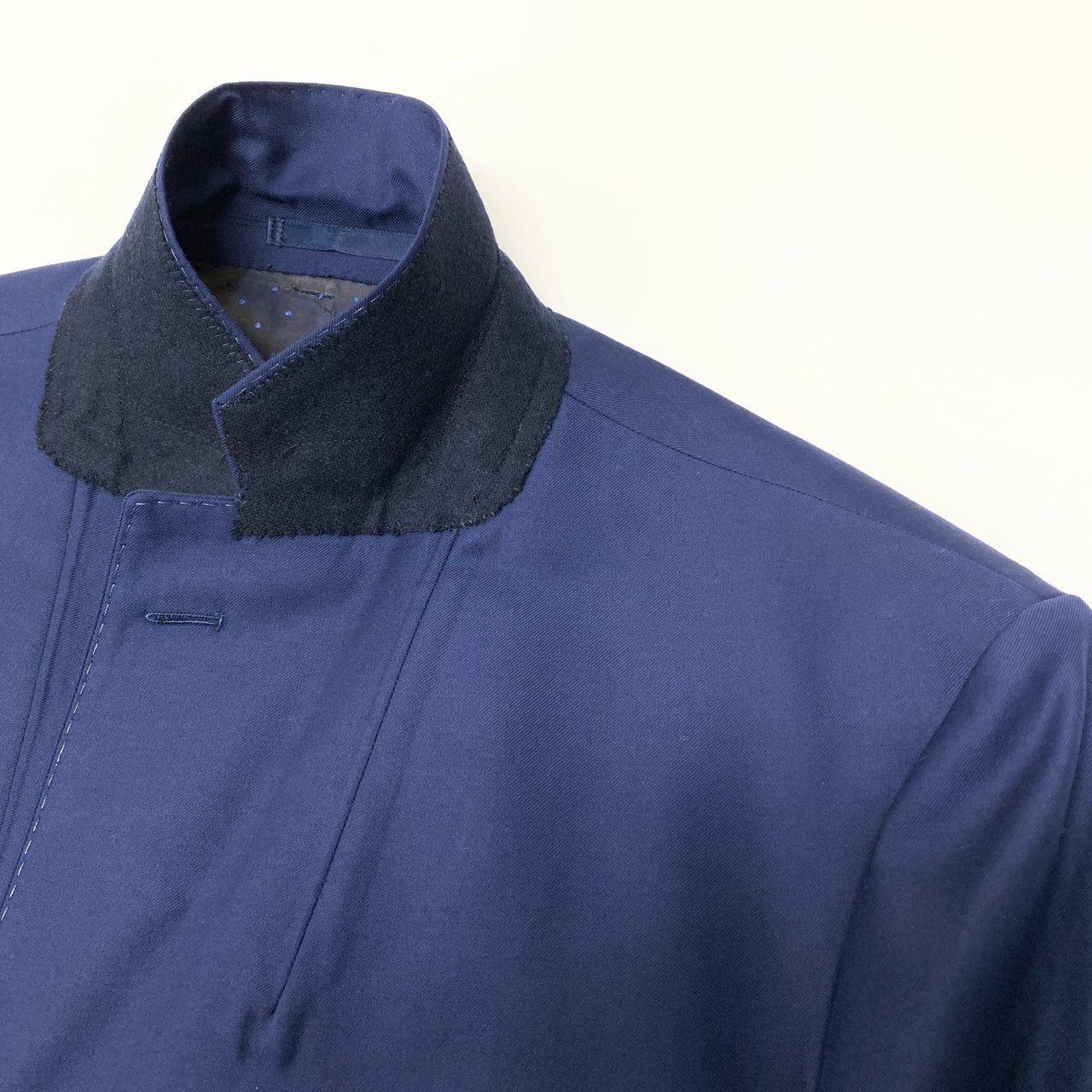 16a16 Loro Piana ロロピアーナ生地使用〇 3ピース スリーピース セットアップスーツ シングル 2B ビジネス フォーマル Super170`s  メンズ 紳士服 ネイビー ウールカシミヤu02t