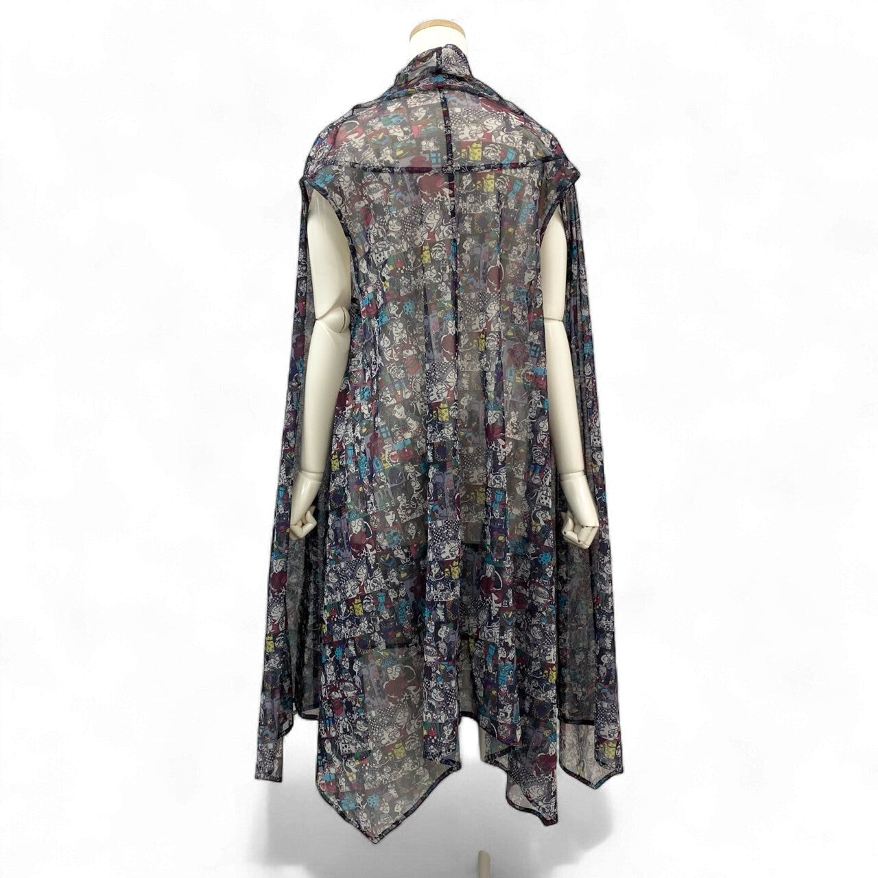 2k19《美品》 TOKUKO 1er VOL トクコプルミエヴォル ロングワンピース シャツワンピース 前開き 総柄プリント Aライン 9 マルチカラー ポリエステル レディースu02t