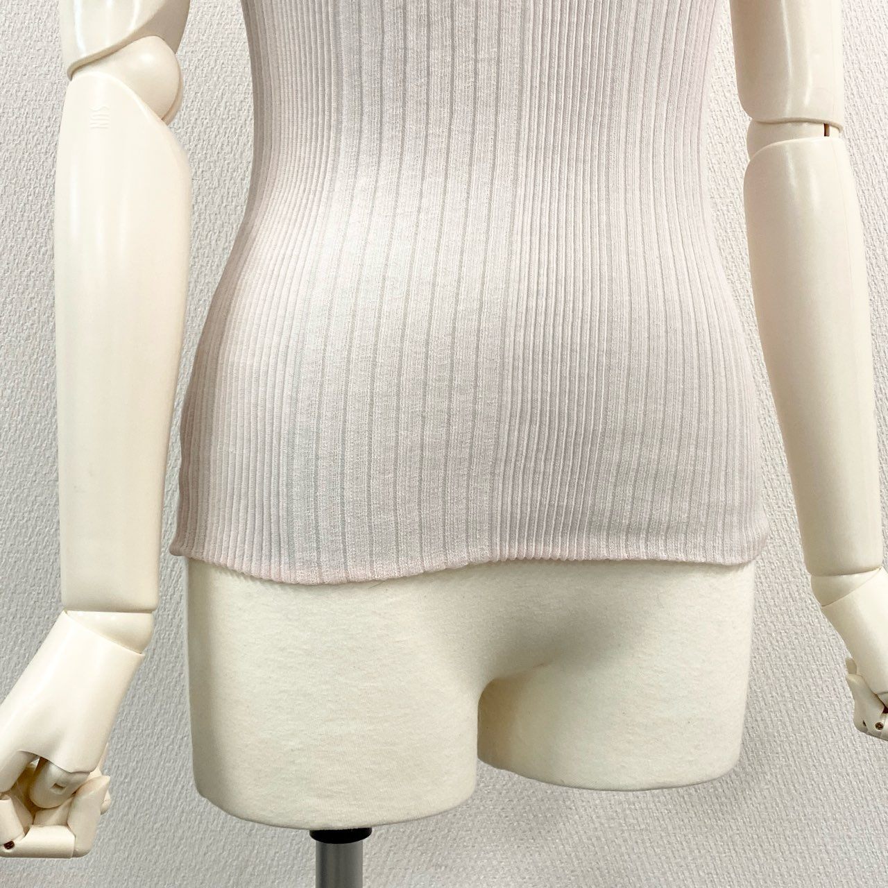 64a15 【美品】CHANEL シャネル P38434 2010年 フロントココマーク リバーシブル タイトニット 半袖ニット サイズ34 レディース 春夏用 トップスta1