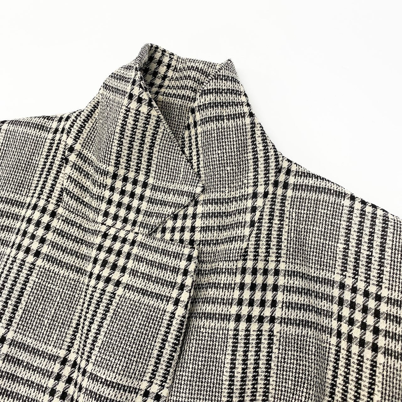 10c29 Christian Dior クリスチャンディオール ダブルプレストテーラードジャケット ブレザー チェック柄 7サイズ ベージュ ブラック レディース 女性用o07t