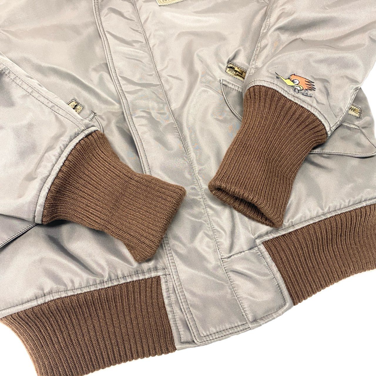 86c4 CLAY SMITH クレイスミス ウィンタージャケット フライトジャケット サイズM チャコールグレー メンズ アウターk02i