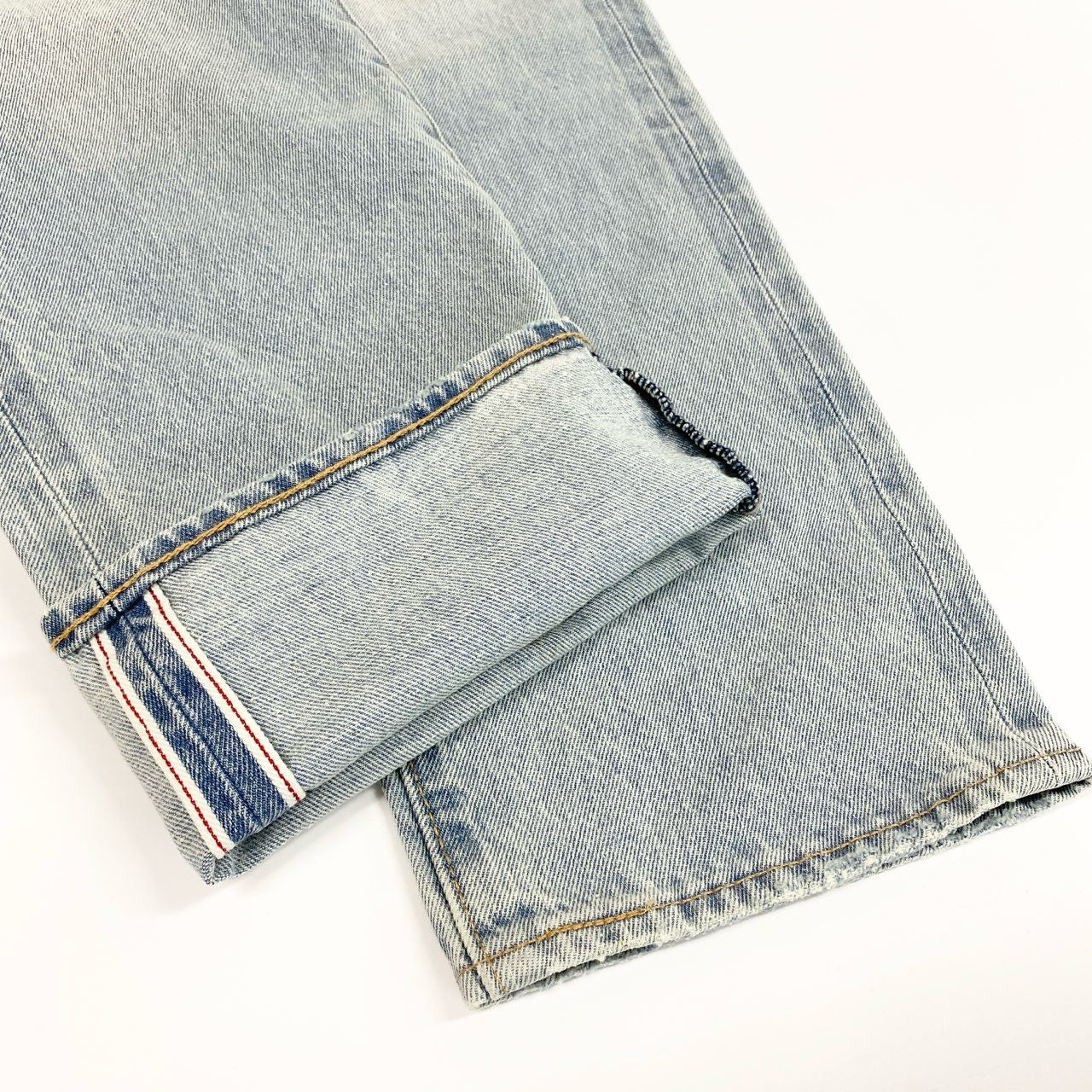 26i30 《美品》LEVI'S PREMIUM リーバイス プレミアム セルビッジデニム ジーンズ パンツ 赤耳 ボタンフライ  501 005013398 W31 L32 ライトインディゴ メンズo07t