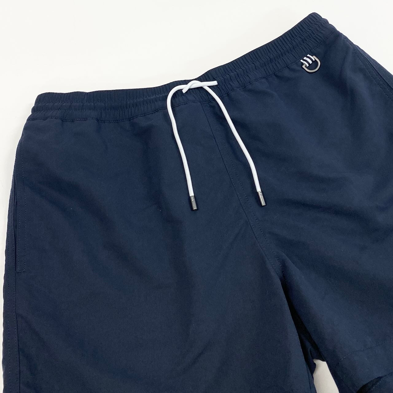 23e14 【新品保管品】RALPH LAUREN ラルフローレン Purple Label パープルレーベル スイムパンツ ハーフパンツ 水着 Mサイズ ネイビー ポリエステル100％ メンズ 男性用u02t