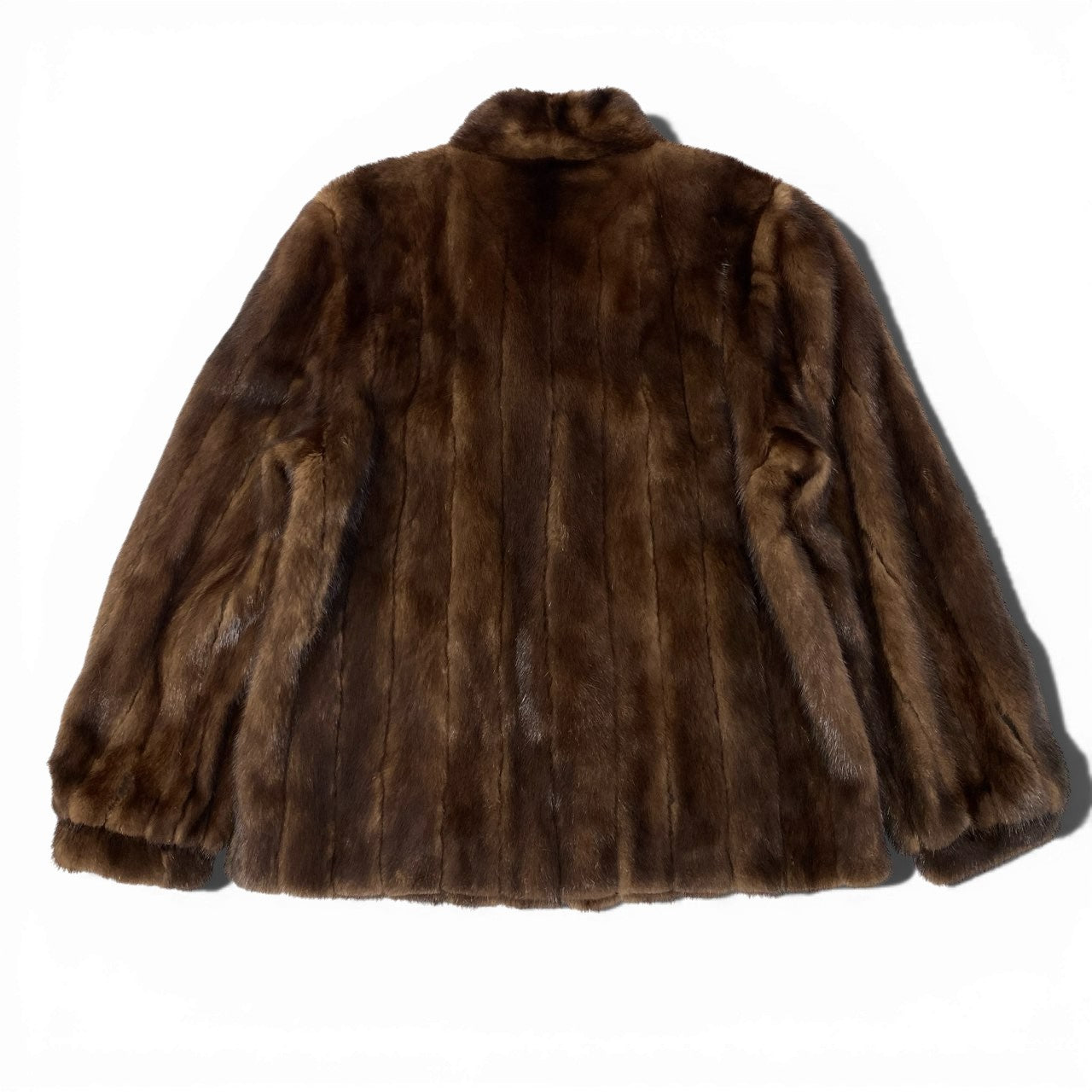 7a27 Partina パルティナ デミバフミンク ファーコート サイズF ブラウン 本毛皮 Mink Fur Coatt18r