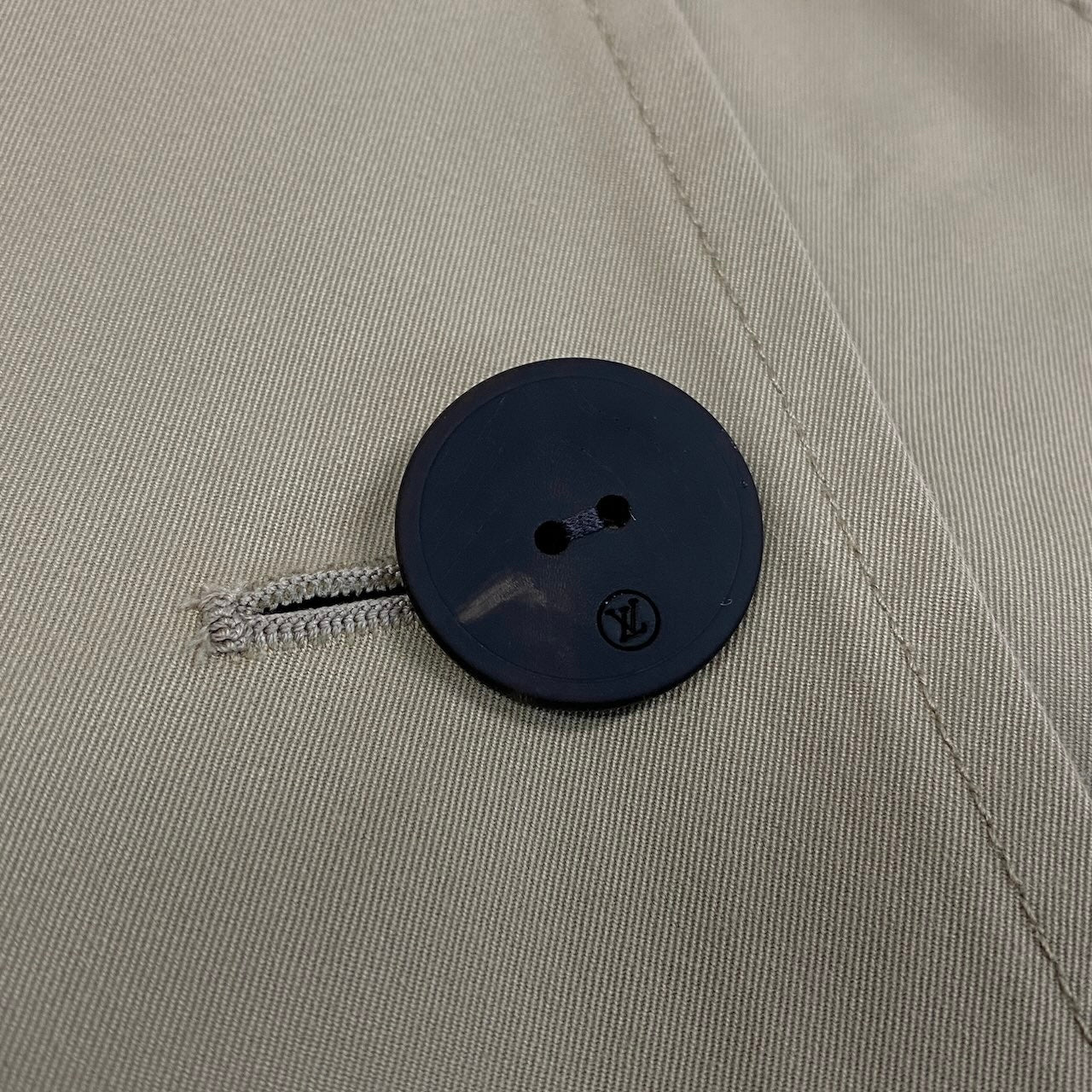 Ic31 《未使用品》 LOUIS VUITTON ルイヴィトン 裏地モノグラム トレンチコート Monogram Lining Trench Coat サイズ34 ベージュ タグ付t18r