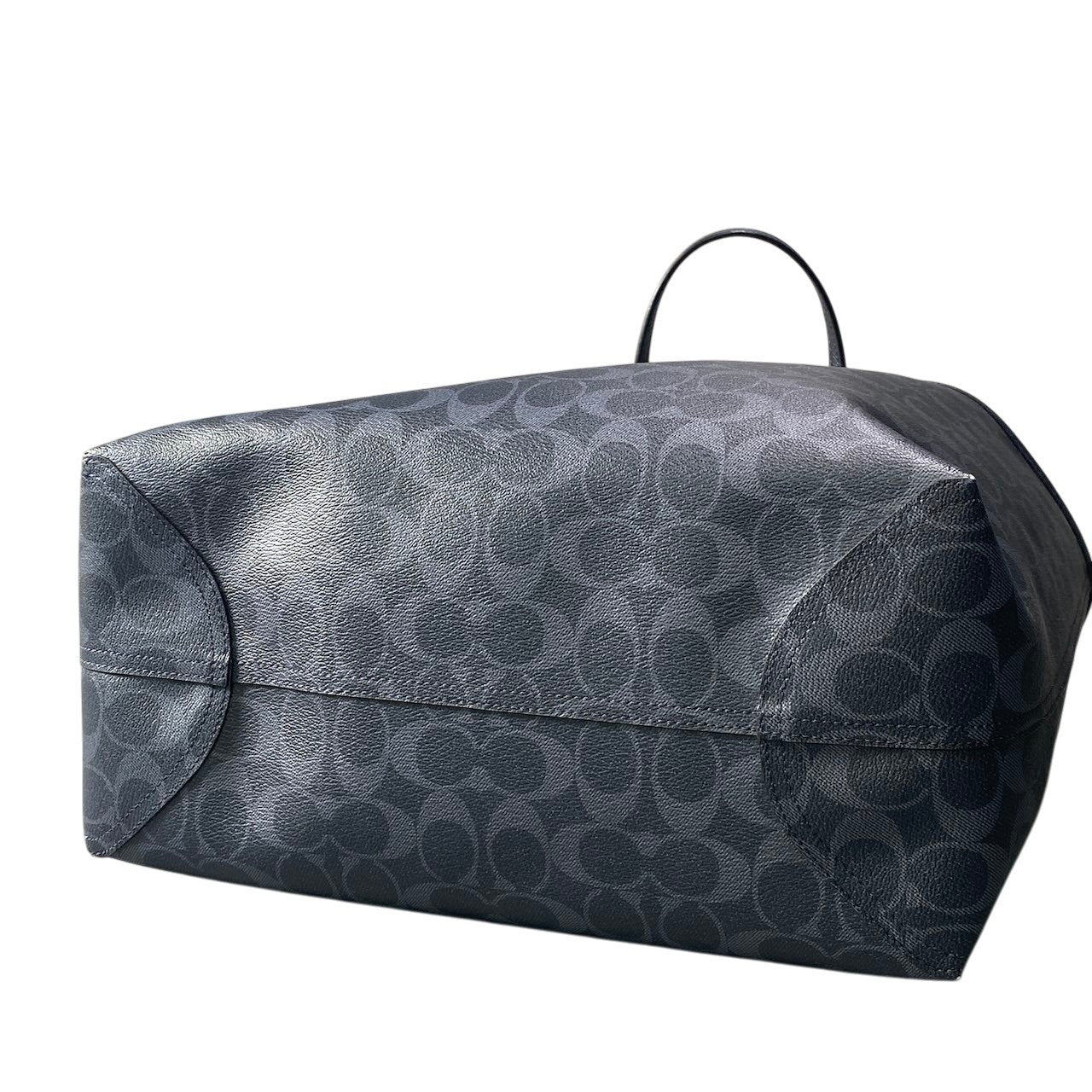 f12 COACH コーチ リバーシブル シグネチャー トートバッグ Reversible Signature Tote Bag K1732 / F58293 ネイビーt18r