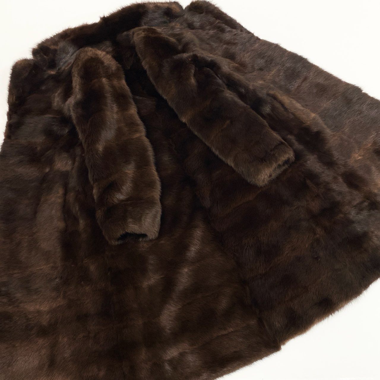 53k10 Onward オンワード マホガニー ミンク 超ロングコート 105cm M ブラウン 本毛皮 MINK FUR COAT リアルファーt18r