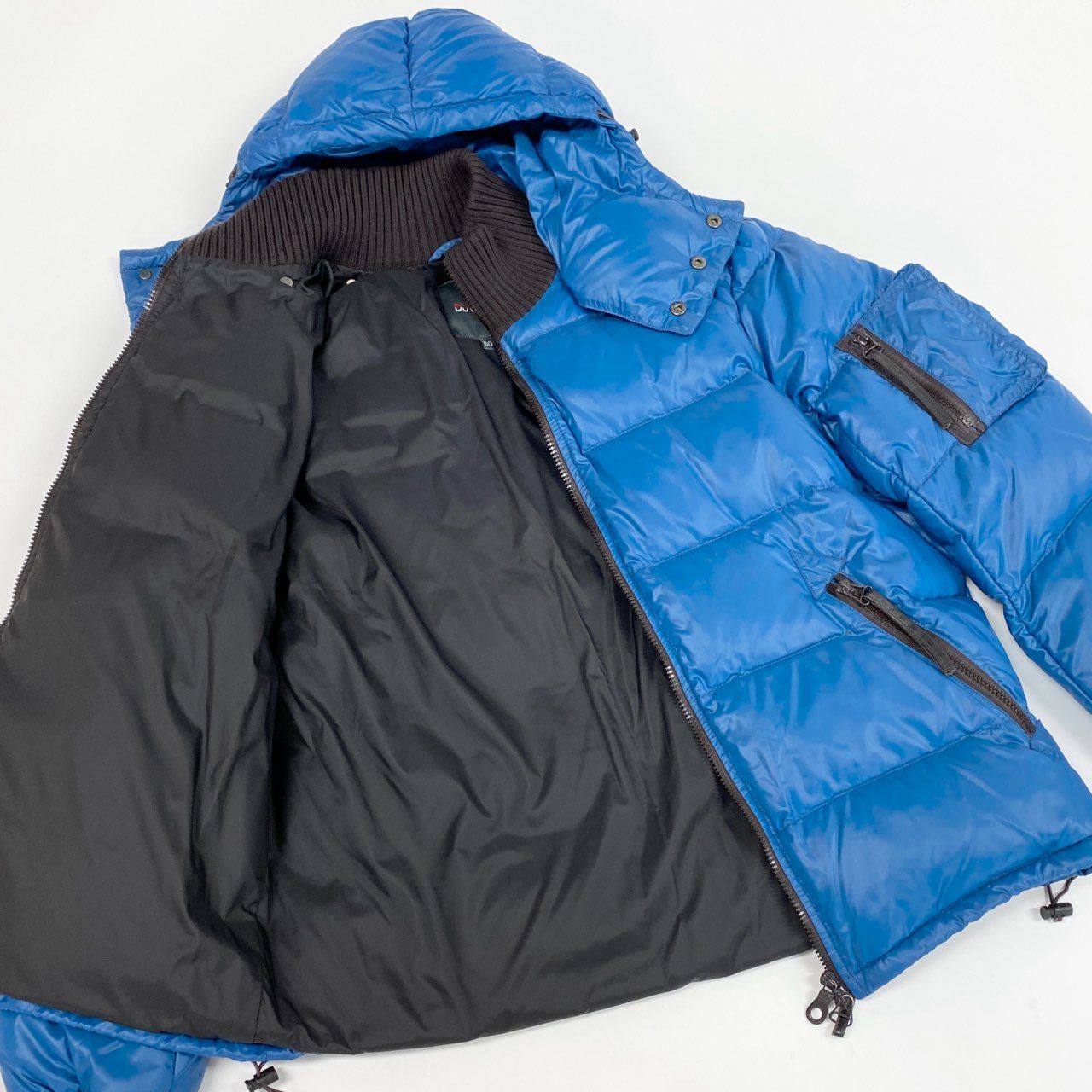 7L5 DUVETICA デュベティカ Polluce ダウンジャケット ナイロン ダブルジップ アウター 400.02-1001R 50サイズ ブルー メンズu02t