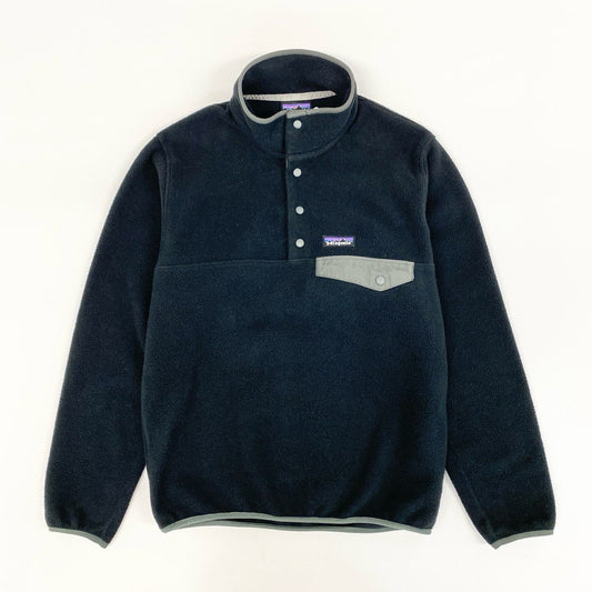 52h25 patagonia パタゴニア SYNCHILLA SNAP T シンチラフリーススナッププルオーバー ジャケット 25580SP18 XSサイズ ブラック メンズo07t