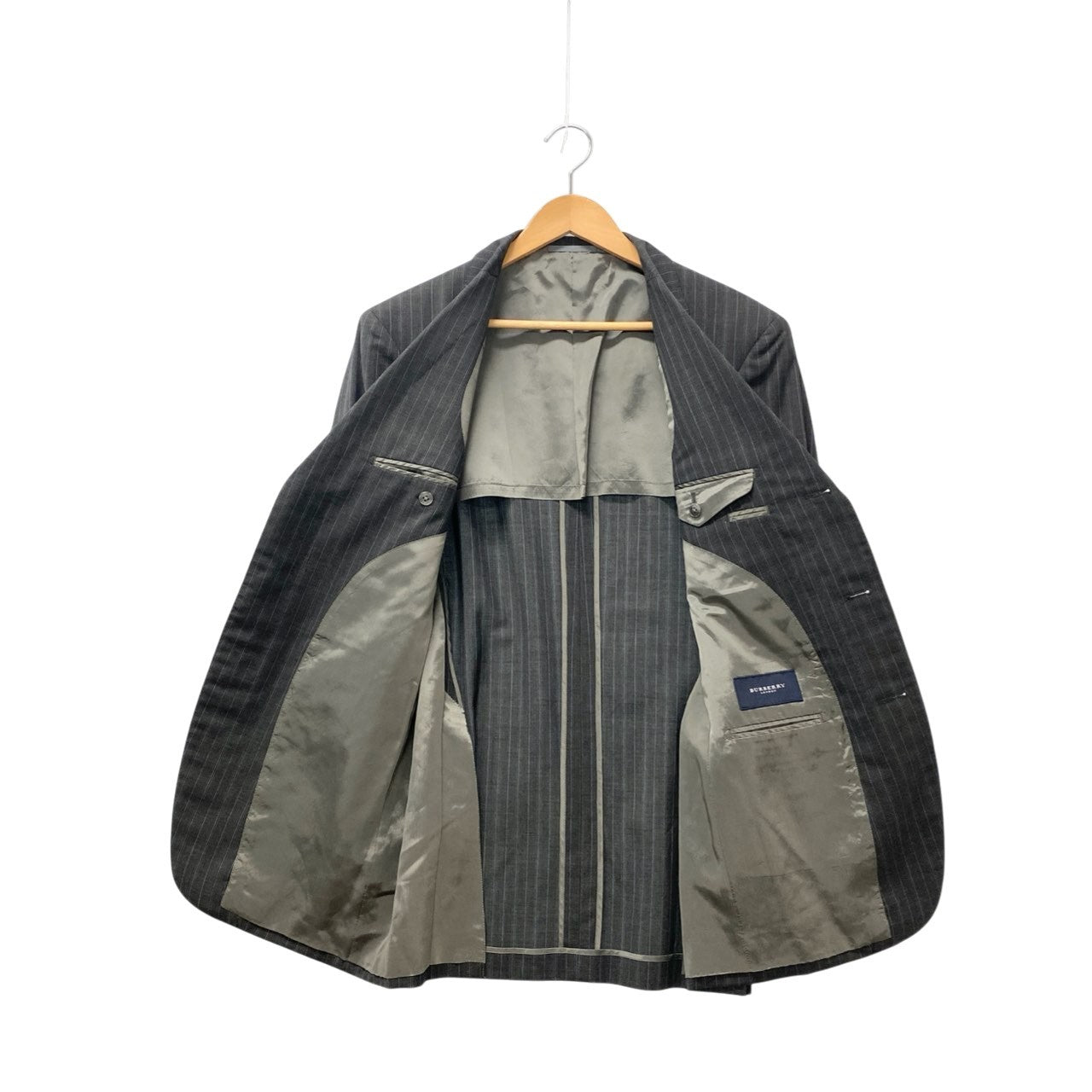 73c13 BURBERRY LONDON バーバリーロンドン シングルスーツ セットアップ ビジネス 175  AB6 ウール メンズu02t