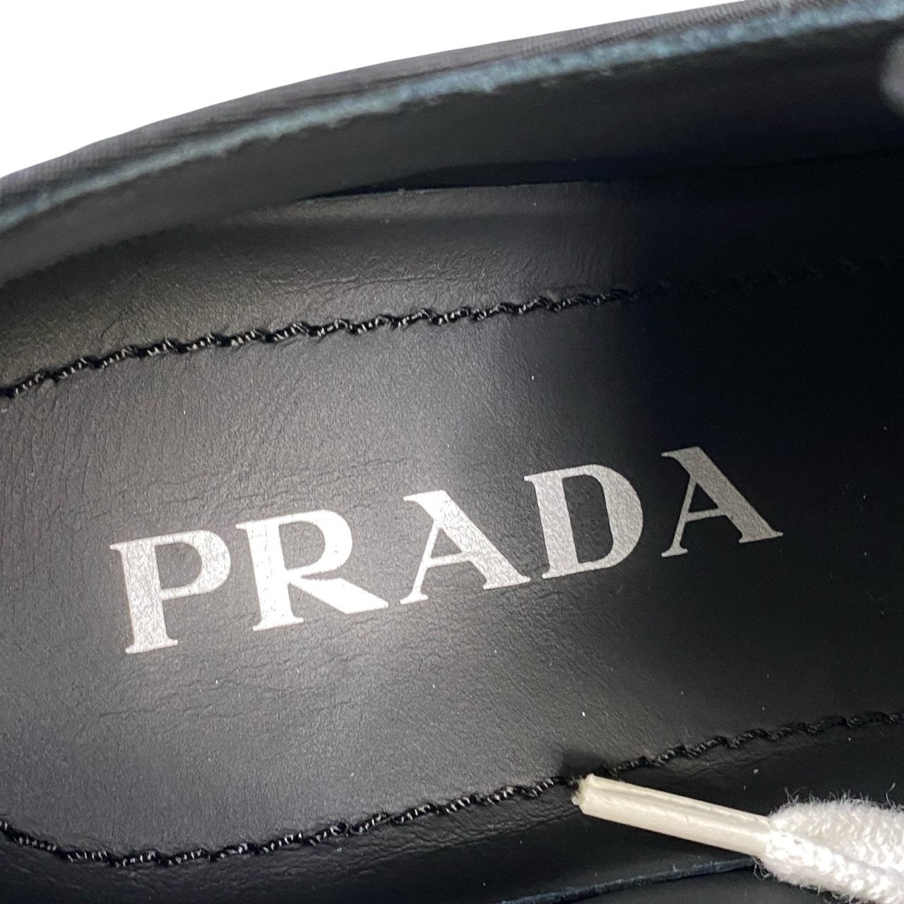 1k16《美品》 PRADA プラダ ダブルホイール ギャバジンスニーカー 24cm 37 ブラック Re-Nylon シューズ 厚底 軽量◎t18r